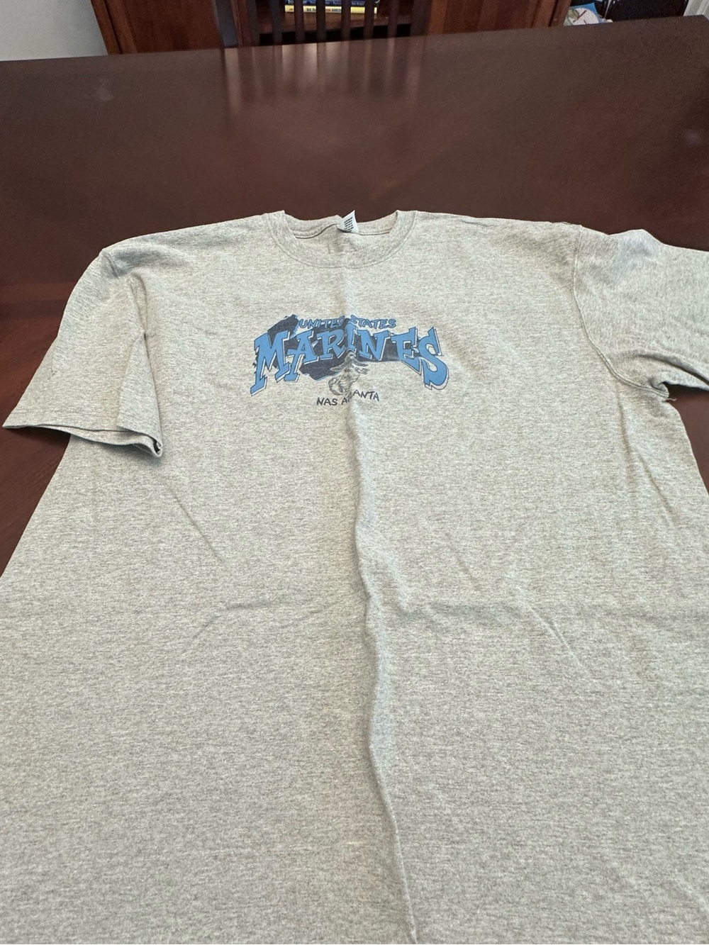 Vintage M.J. Soffe United States Marines NAS Atlanta Graphic T-Shirt 2XL